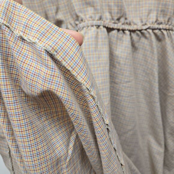 Jody T of California 1970s vintage Modest Dress School girl prairie Sz Med/Large - Picture 10 of 12